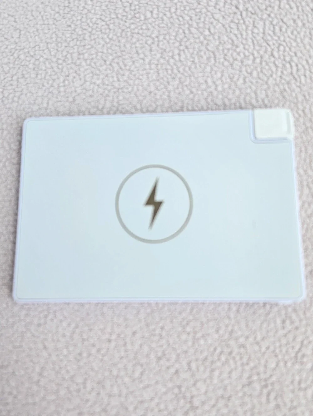 Clutch Portable Power Bank Charger For iPhone Thin White